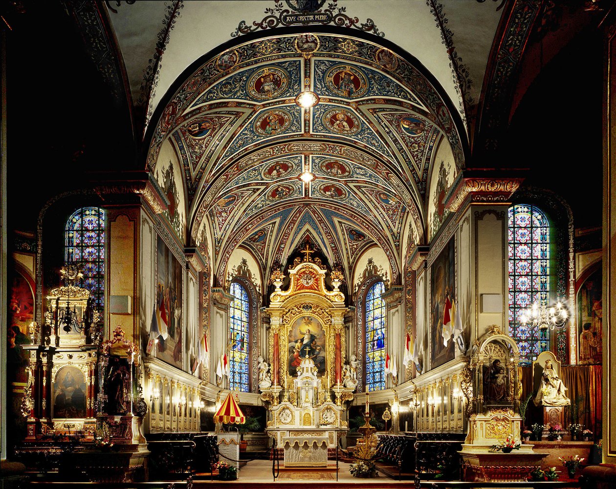 Thierenbach (68) - interiören av katedralen Notre-Dame de L