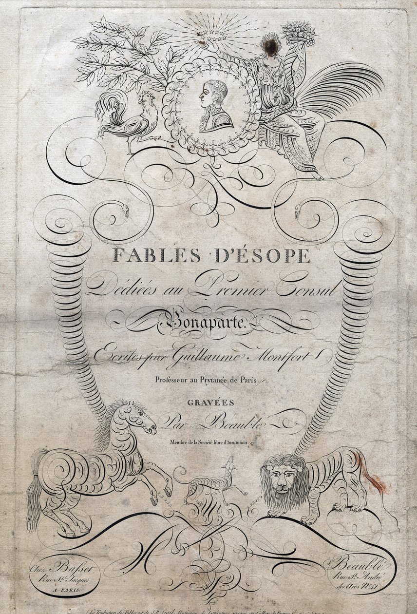 Titelsidan för "" Fables d