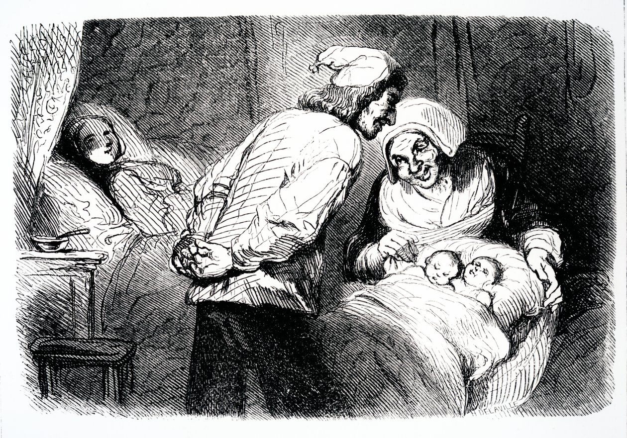 Titelsidan för Little Fadette av George Sands, 1852 av French School