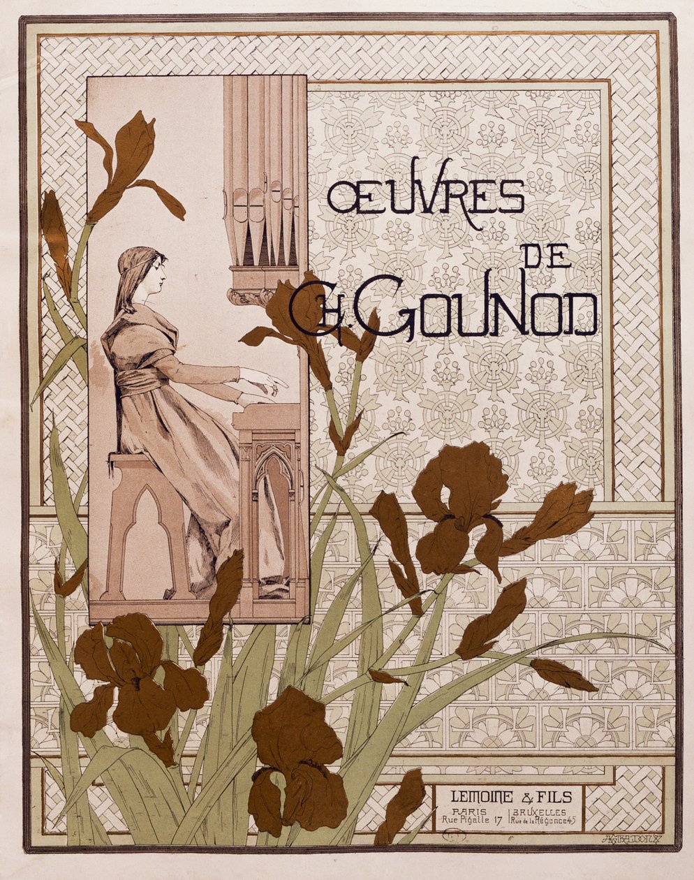 Titelsidan för samlingen av operor, av Charles Gounod av French School