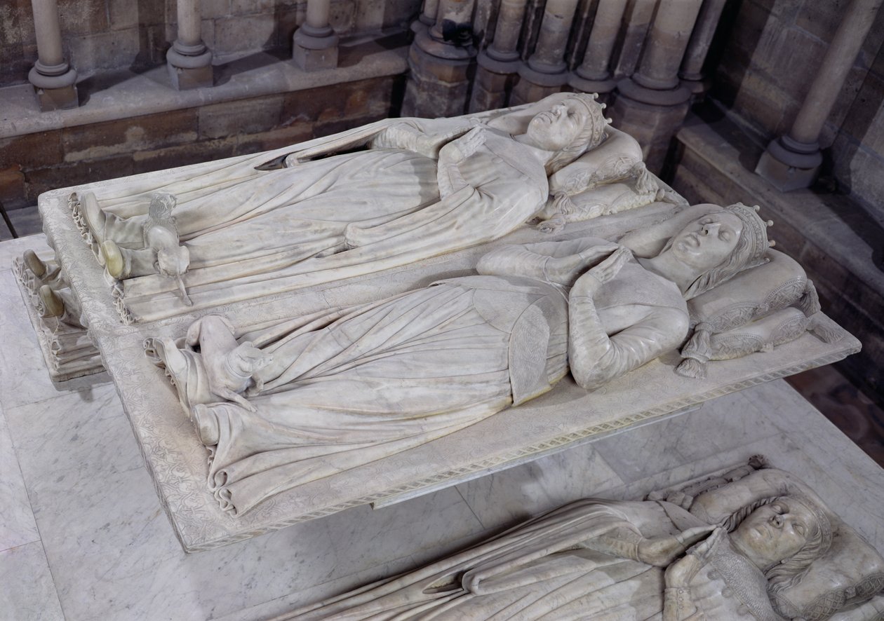 Louis de Frances grav (d.1407) hertig av Orleans och hans hustru, Valentin Visconti (d.1408) prinsessa av Milano, 1502-15 av French School