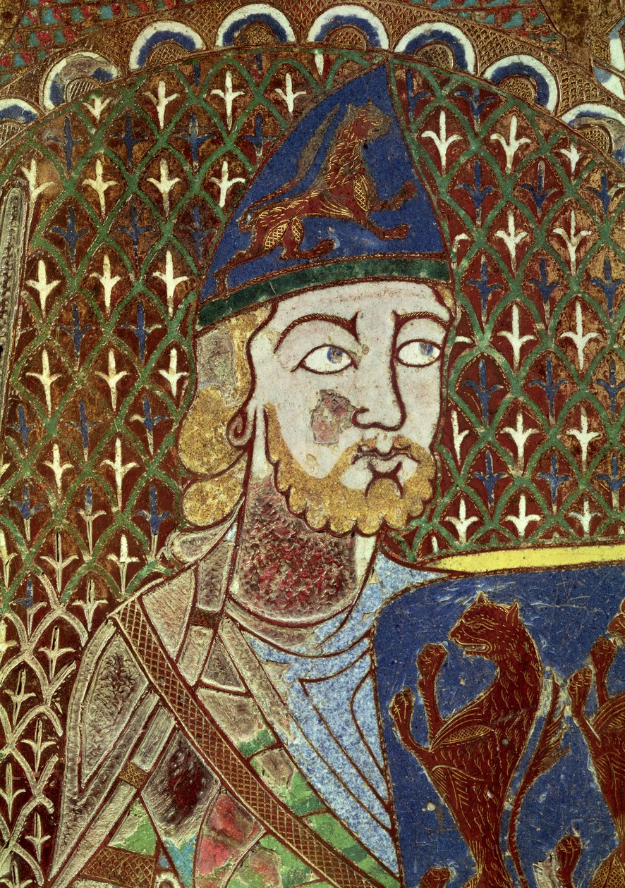 Gravplakett över Geoffrey Plantagenet av French School