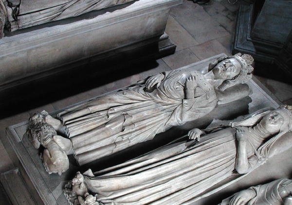 Philippe V:s gravar (1293-1322) "The Tall" och Jeanne d