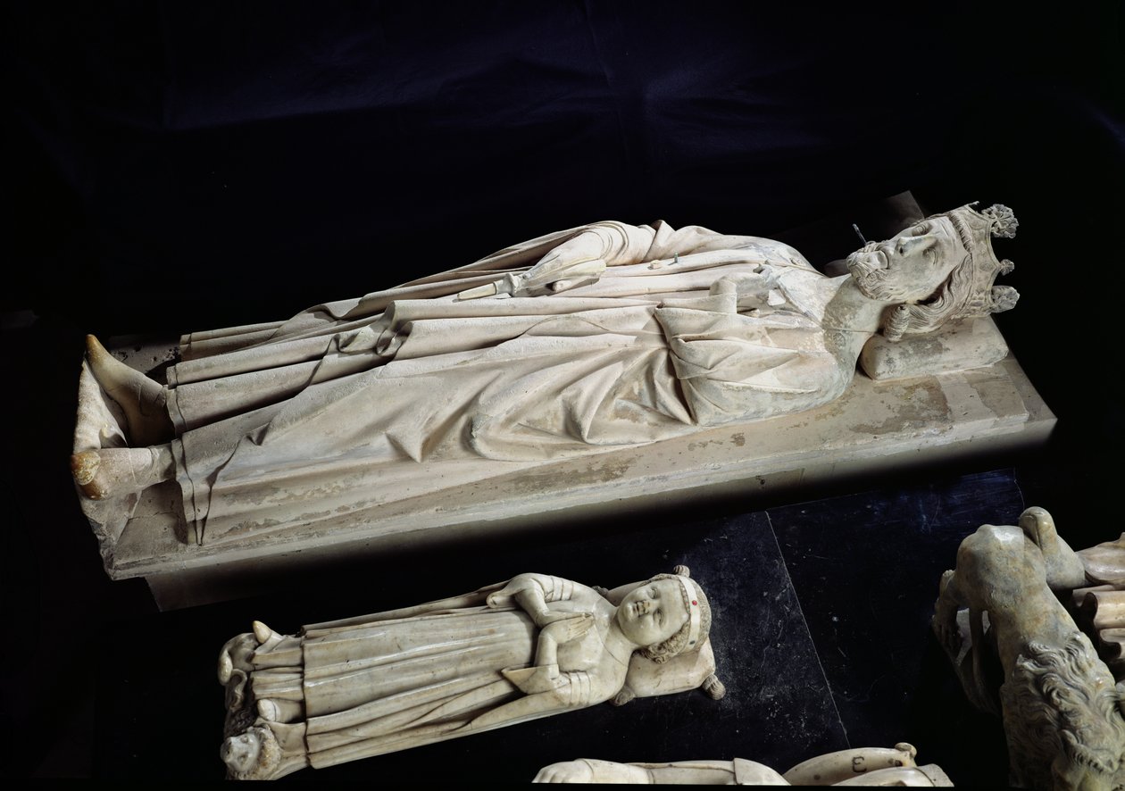 Tombs av Robert II (c.970-1031) den fromme och Jean I (f & d 1316) den postuma, 1200-1300 av French School