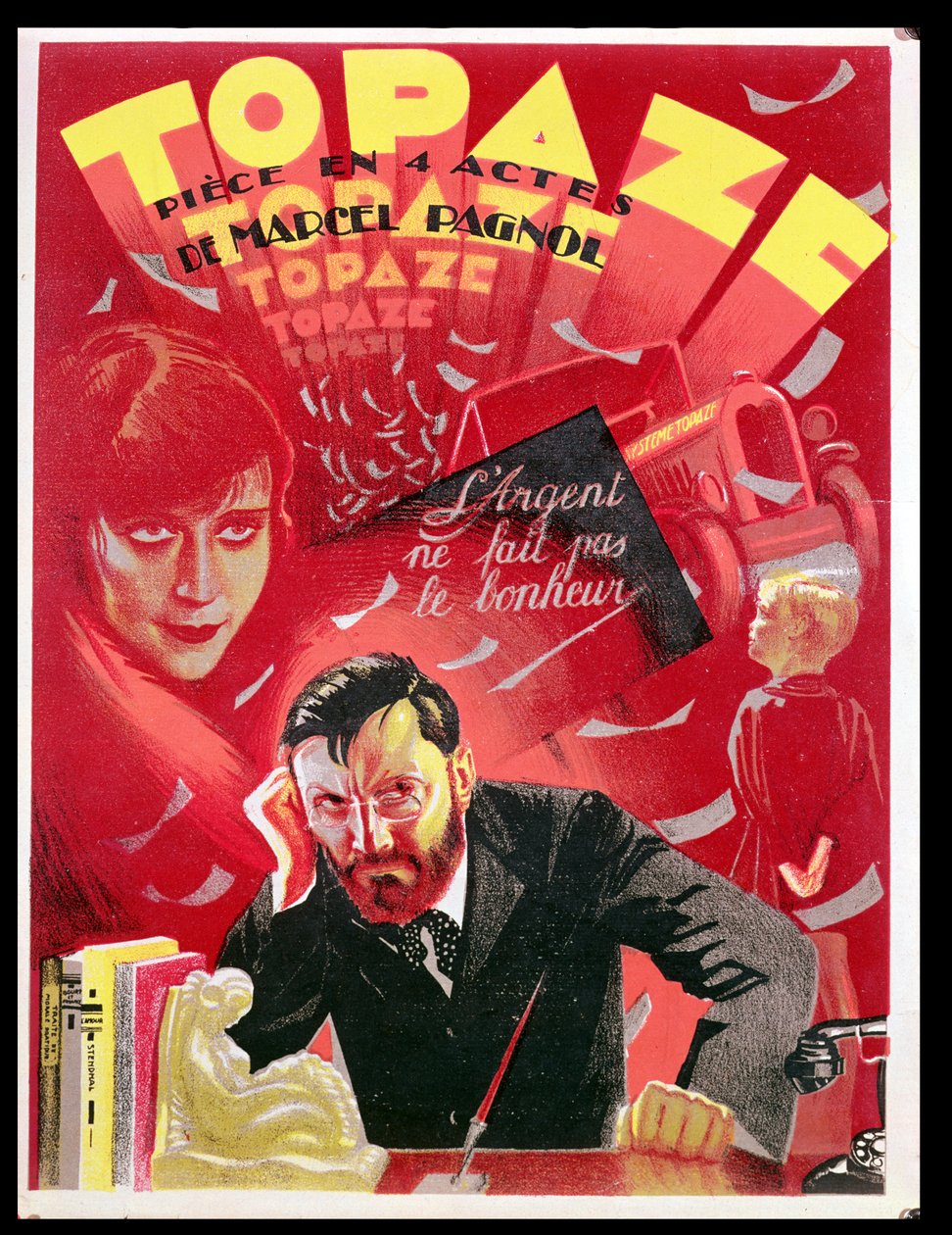 "Topaze" ca 1935-39 (affisch) av French School