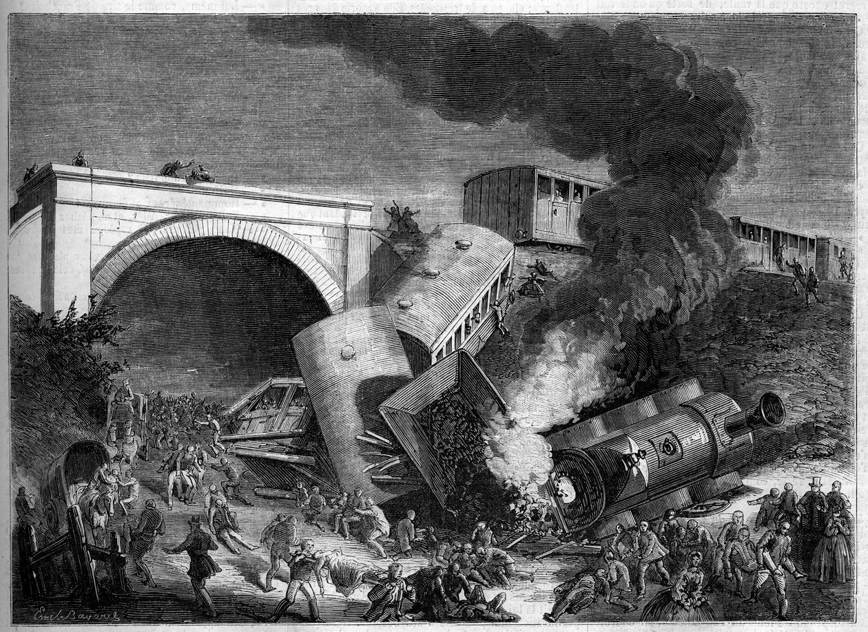 Tågolycka på Northern Railway i London, England, 3 september av French School