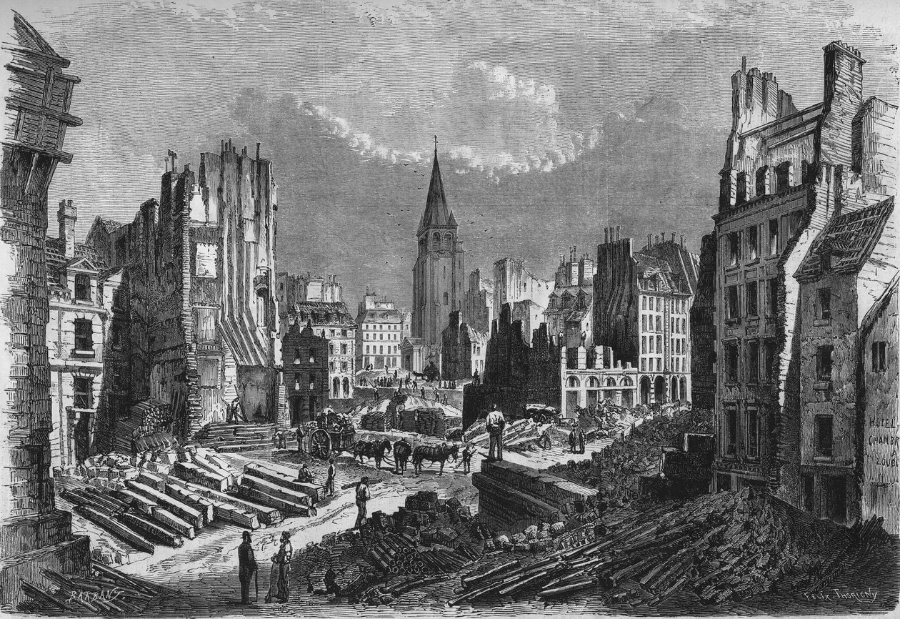 Förvandlingar av Paris under det andra imperiet, Haussmannska Paris: öppnandet av rue de Rennes av French School