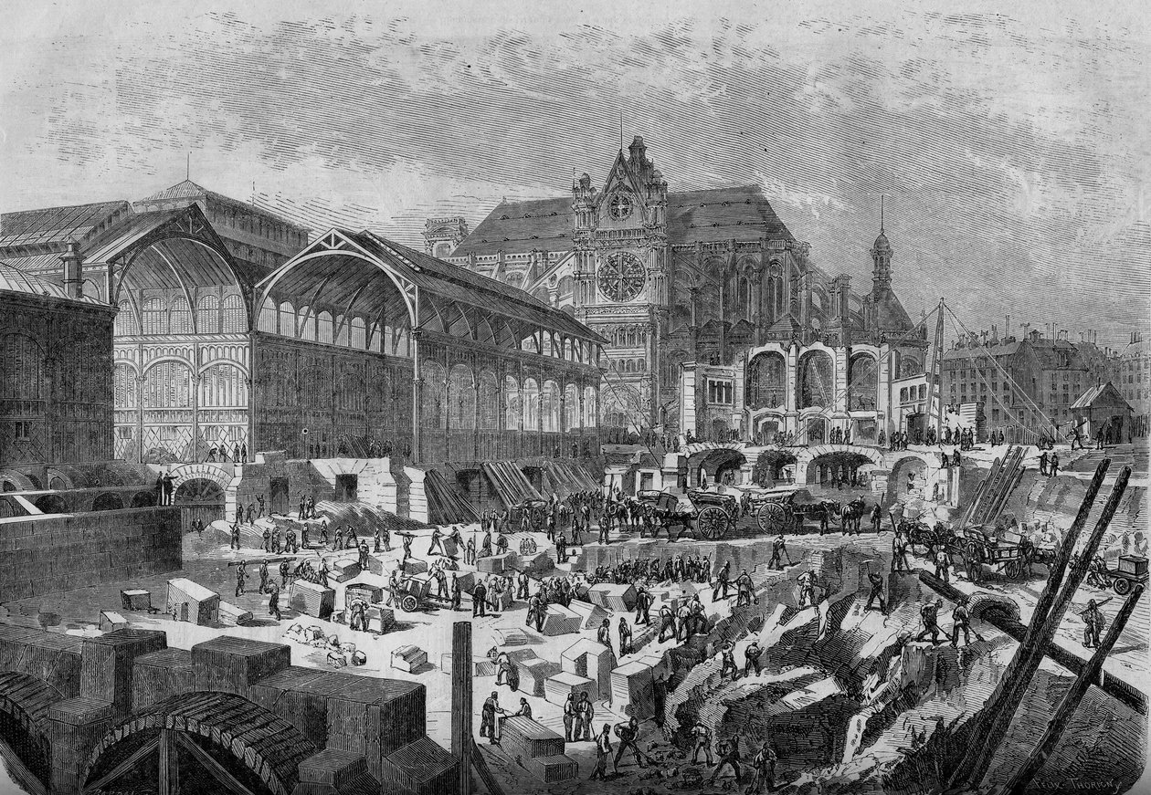 Förvandlingar av Paris under det andra imperiet, Haussmannska Paris: utsikt över den nya paviljongen i Central Hall av French School
