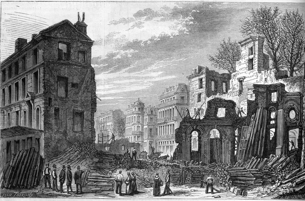 Förvandlingar av Paris under det andra imperiet, Haussmann Paris: piercing av boulevarden Saint Germain (Saint-Germain) av French School