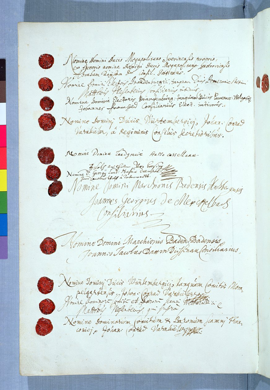 Fördraget i Westfalen, undertecknat i Munster den 24 oktober 1648 (se 212750) av French School