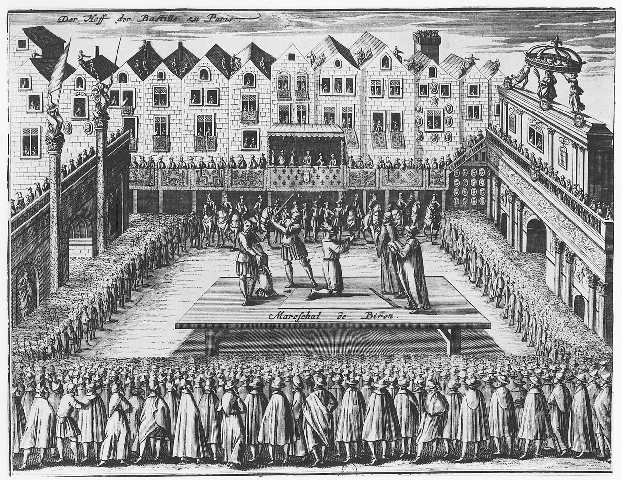 Rättegång och avrättning av Charles de Gontaut, Duc de Biron av French School