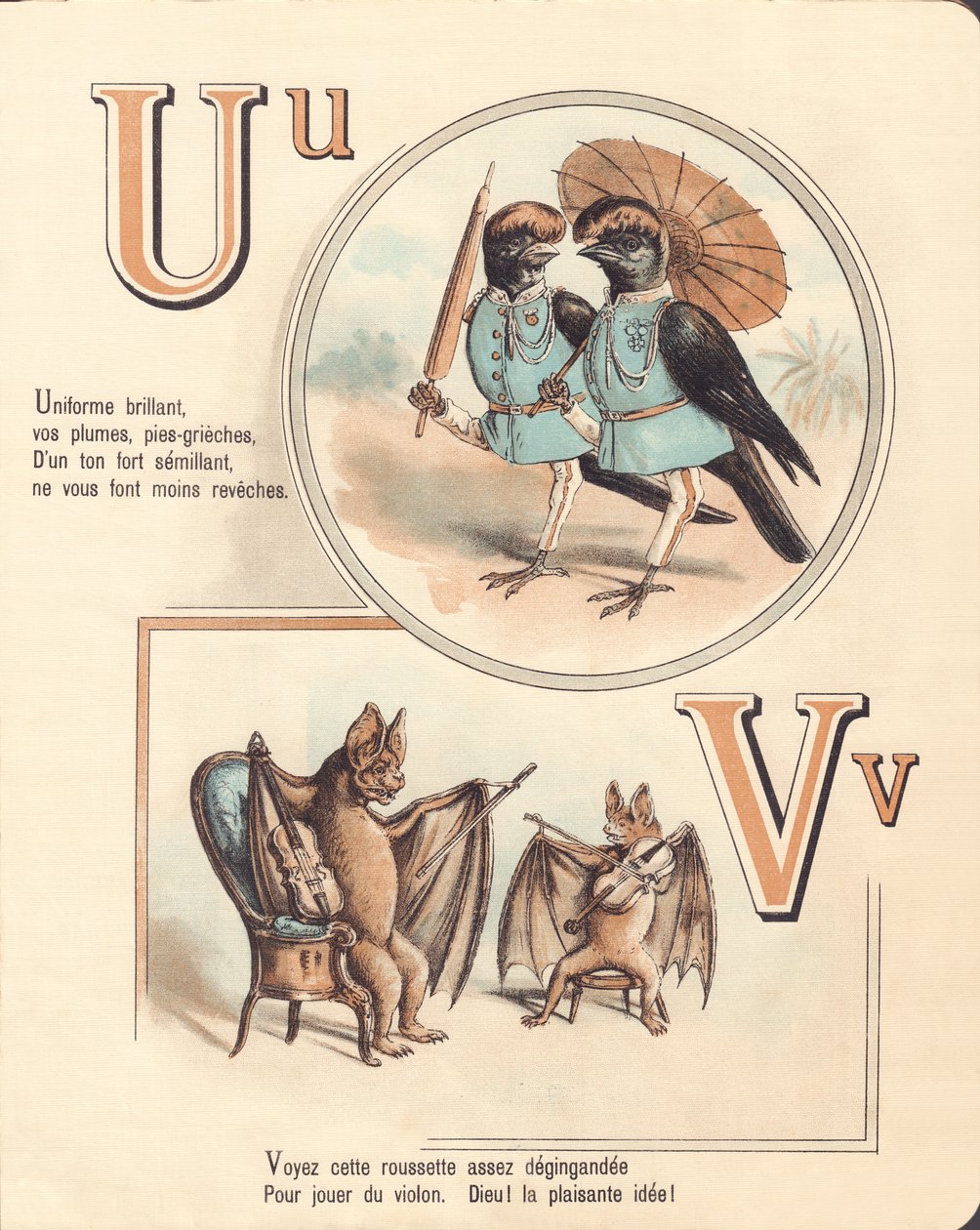 U V: Urubu, uniform, vampyr, fiol av French School