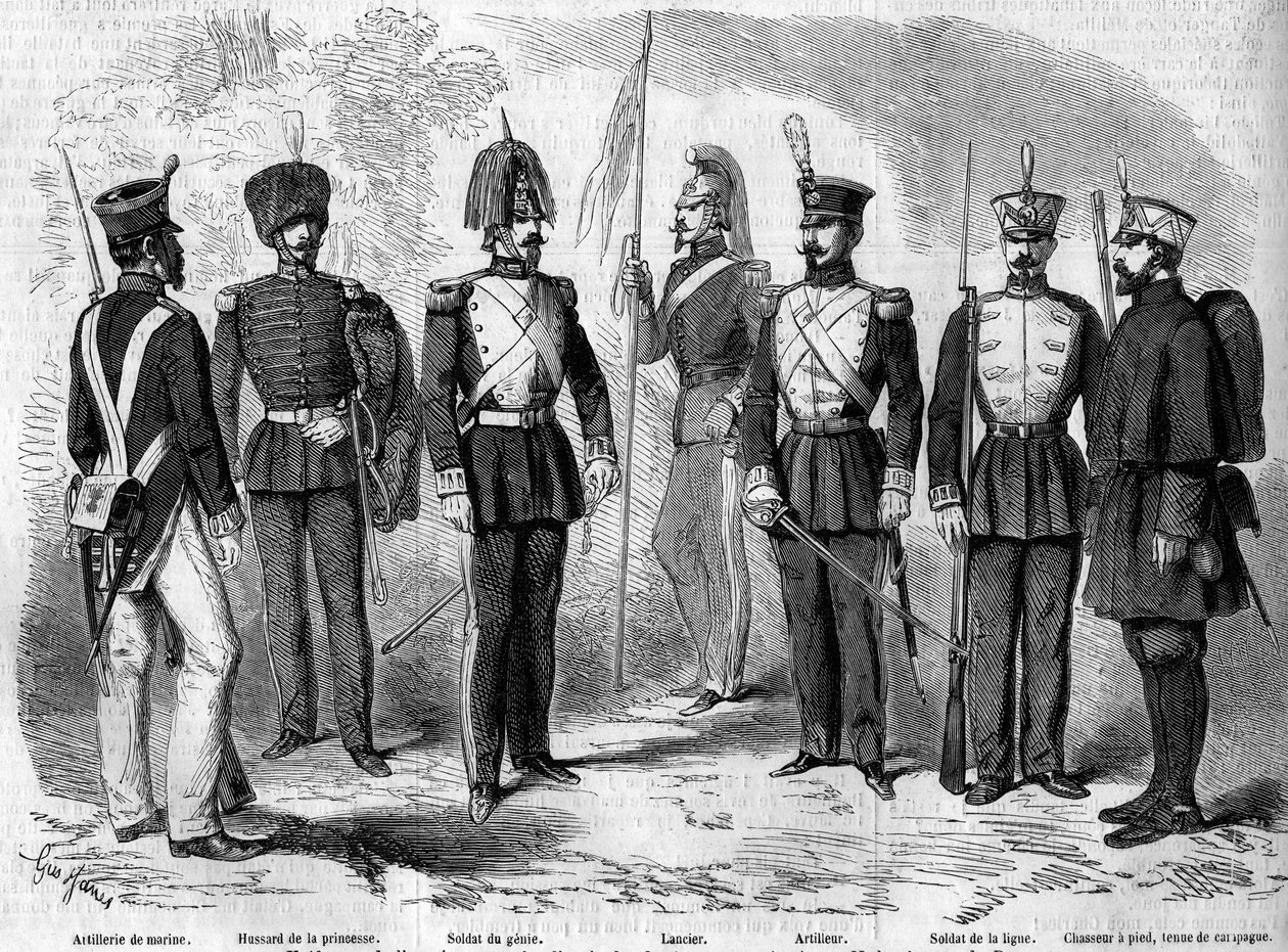 Uniformer av den spanska armén av French School