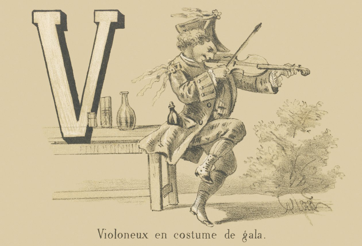 V: Spelman i galadräkt av French School