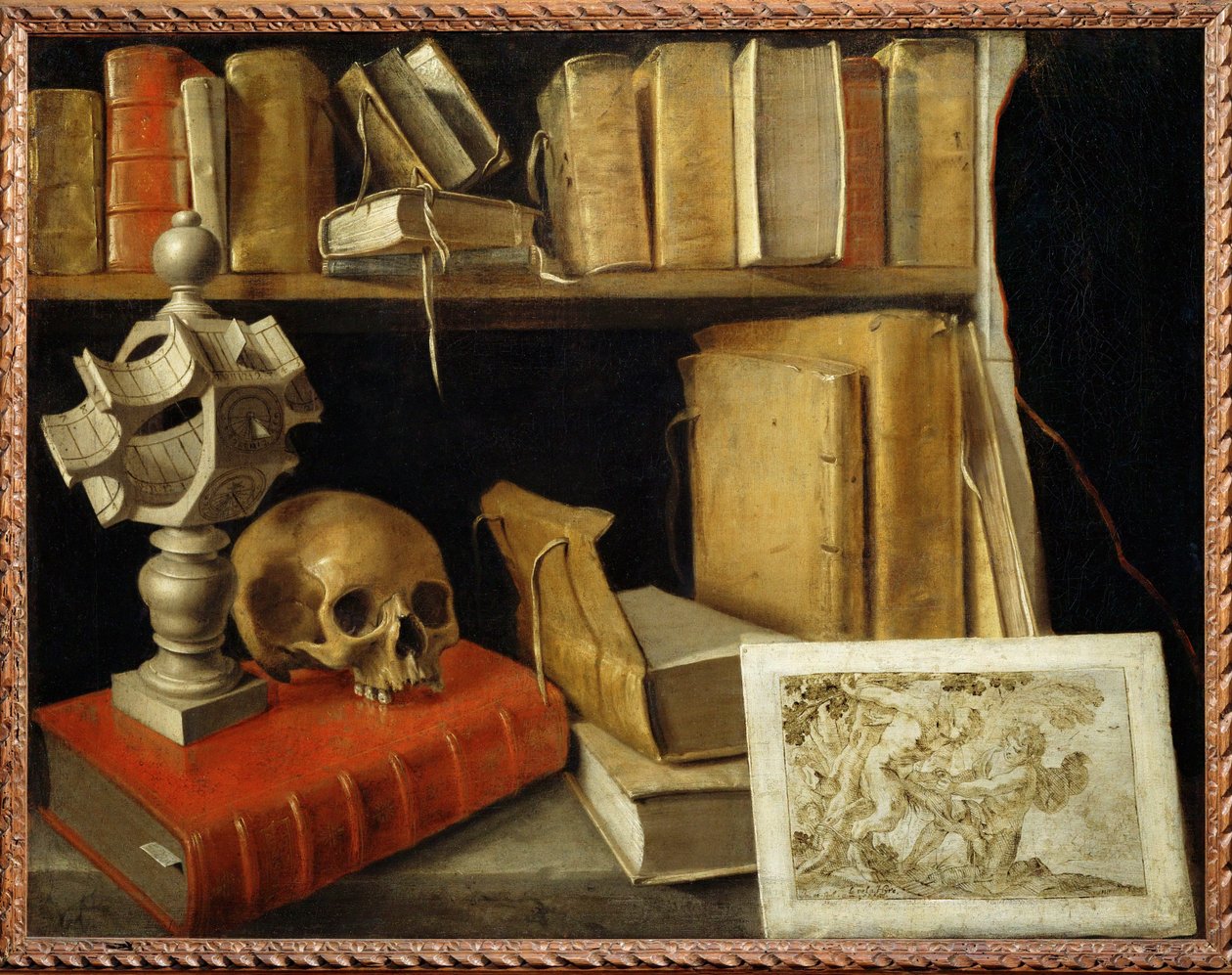 Vanitas au cadran solaire - Vanitas med solur ... av French School