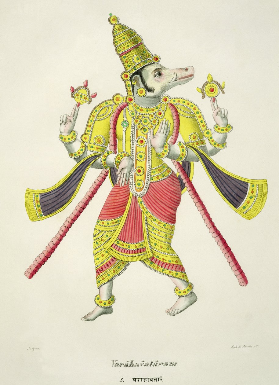 Varaha, graverad av de Marlet av French School