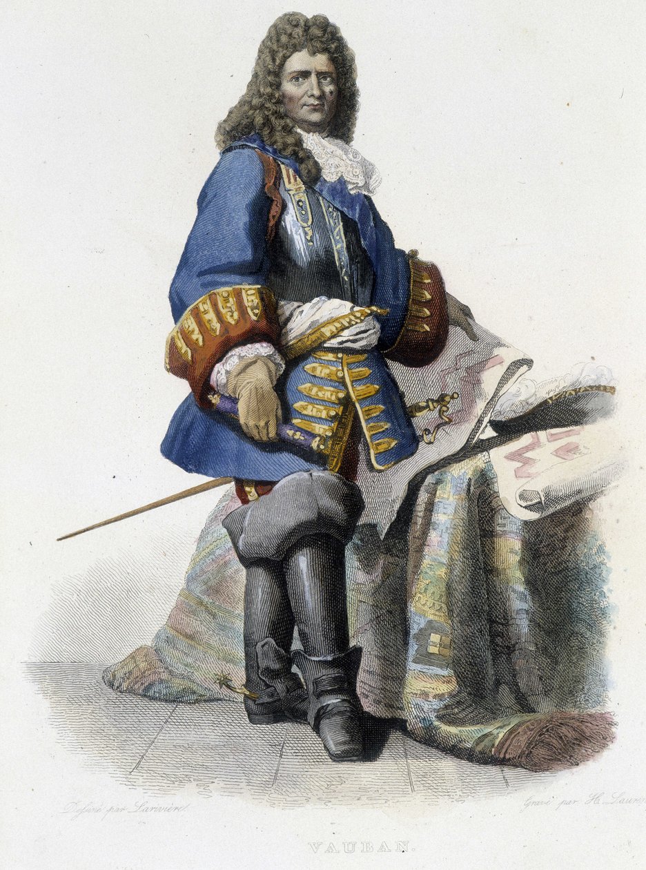 Vauban - i "" Le Plutarque Français "", red. Mennechet av French School