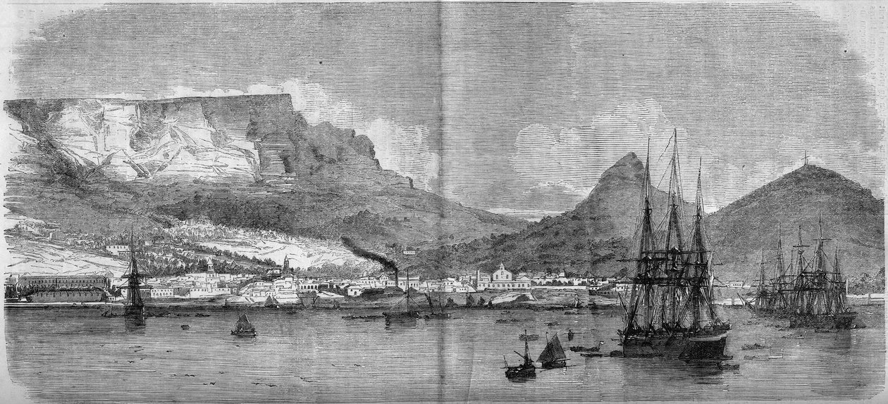 Vy över Kapstaden (Kapstaden, Kapstaden), Sydafrika av French School