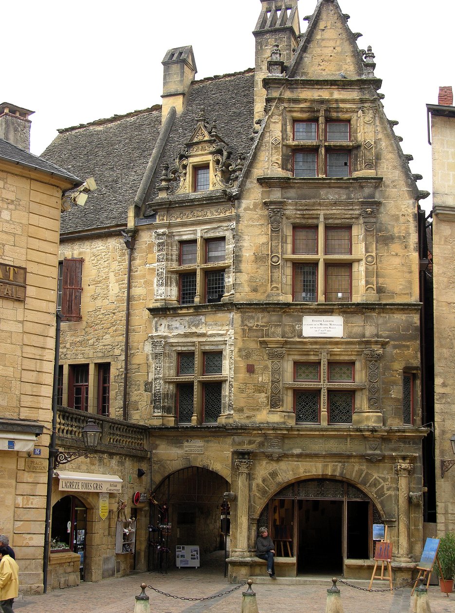 Utsikt över Maison de La Boetie av French School