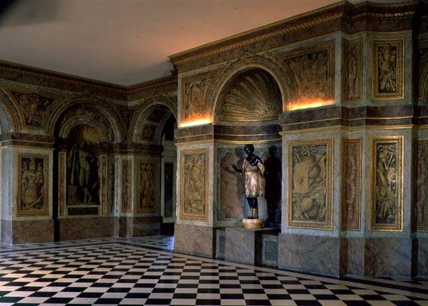 Utsikt över Salle des Hocquetons (bågskyttarnas rum) (foto) av French School