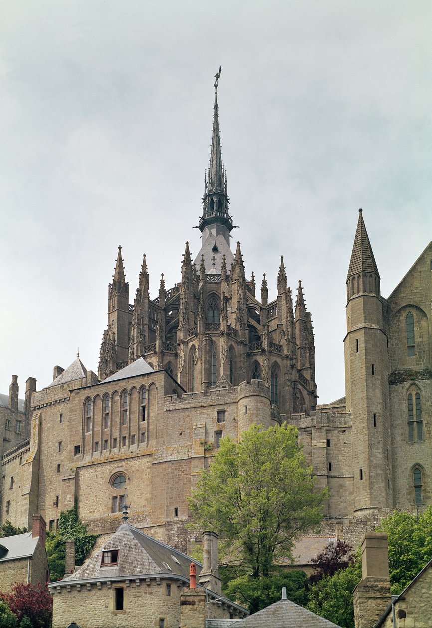Utsikt över klostrets chevet, 1450-1521 av French School