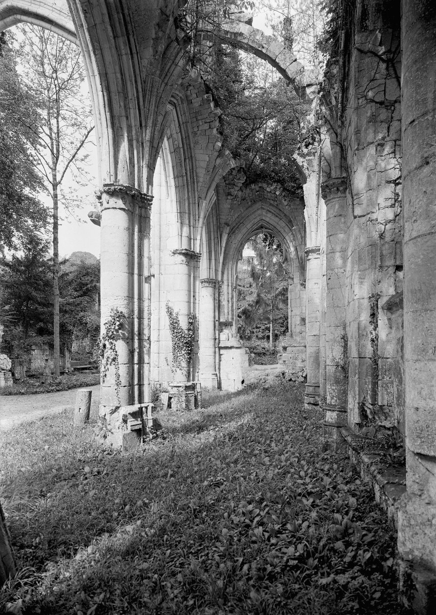 Utsikt över kyrkan, c.1052-67 av French School