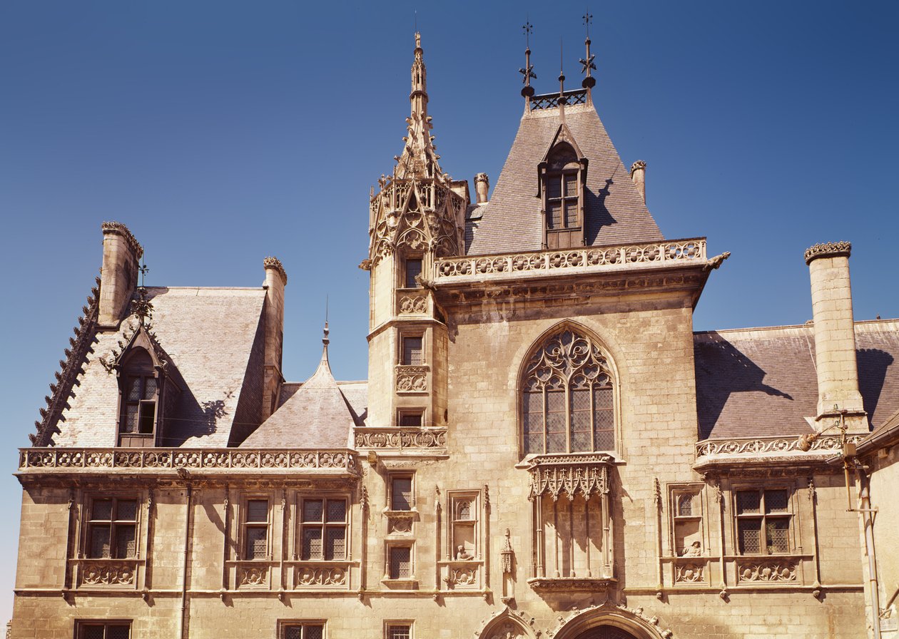 Utsikt över exteriören, 1443-51 av French School