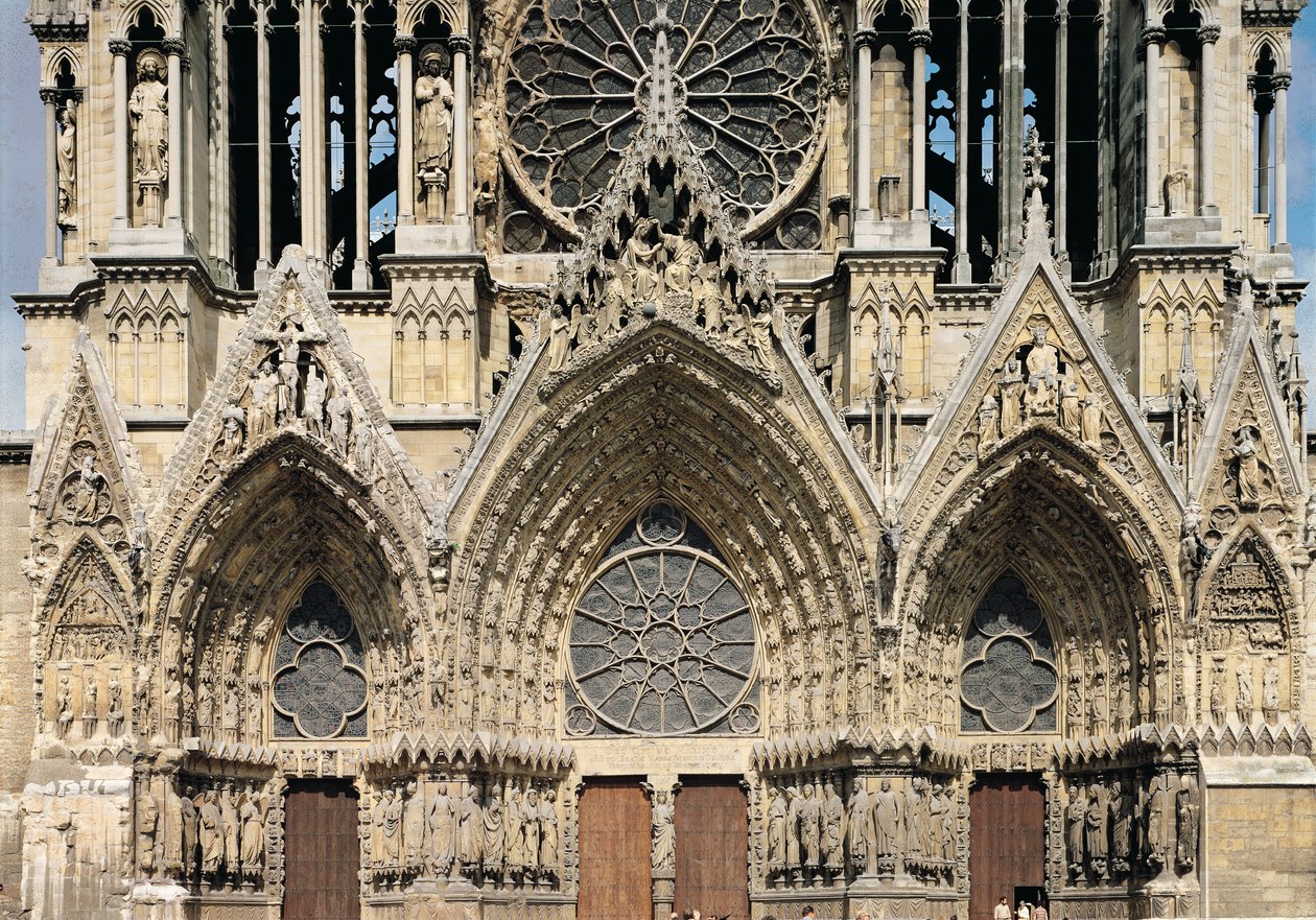 Utsikt över fasaden, 1200-1300-tal av French School