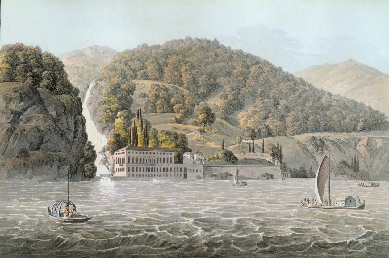Villa Pliniana, Comosjön, 1803 av French School