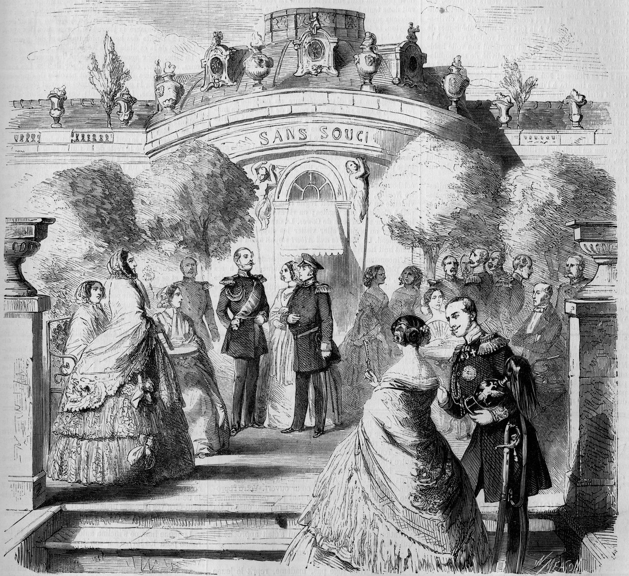 Besök av den kejserliga familjen i Ryssland i Tyskland av French School