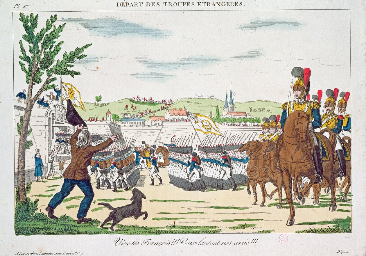 Länge leve fransmännen!, Utländska truppers avgång, 1818 av French School