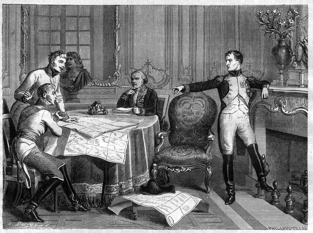 Den femte koalitionens krig 1809 - Schönbrunnfördraget, 14 oktober av French School