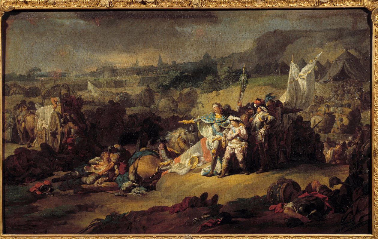 Österrikes tronföljdskriget (1740-1748): "" Slaget vid Fontenoy av French School