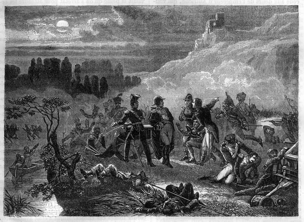 Den tredje koalitionens krig 1805, slaget vid Durnstein av French School