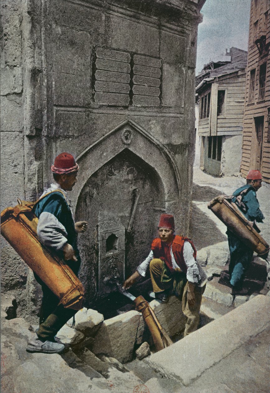 Vattenbärare i Konstantinopel, c.1895 av French School