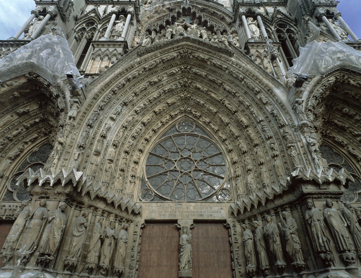 Västfasad, 1200-1300-tal av French School