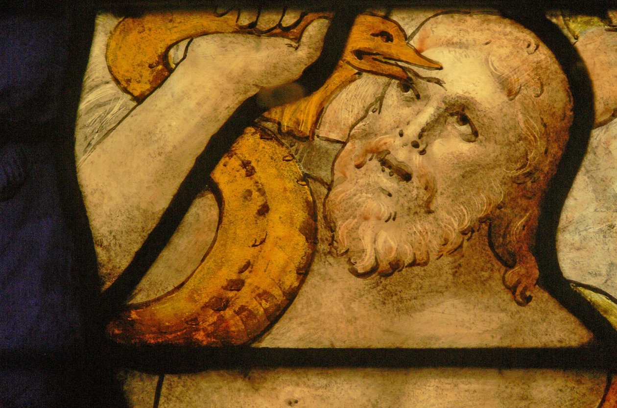 Fönster Charnier-5 föreställande Moses och den frälse ormen av French School