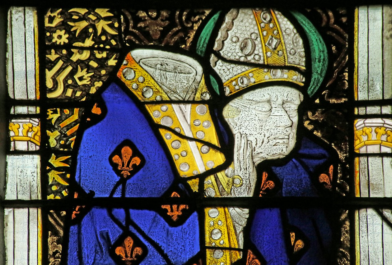 Fönster föreställande St Denis, ca 1460 av French School
