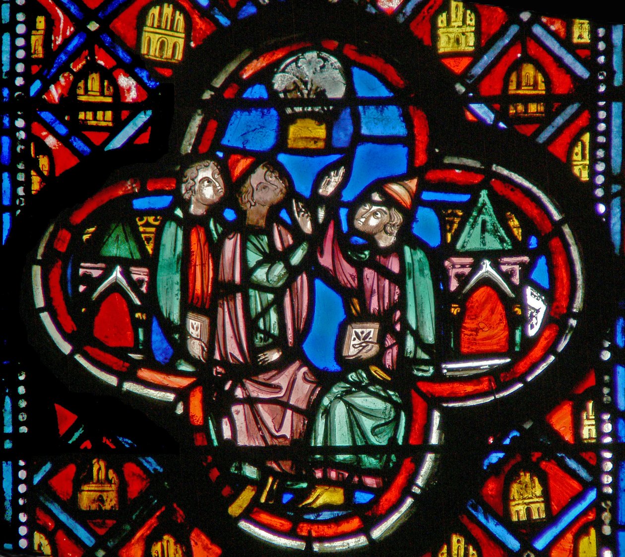 Fönster w10 The Vision of the Cedar tree Ez XVII 22 av French School