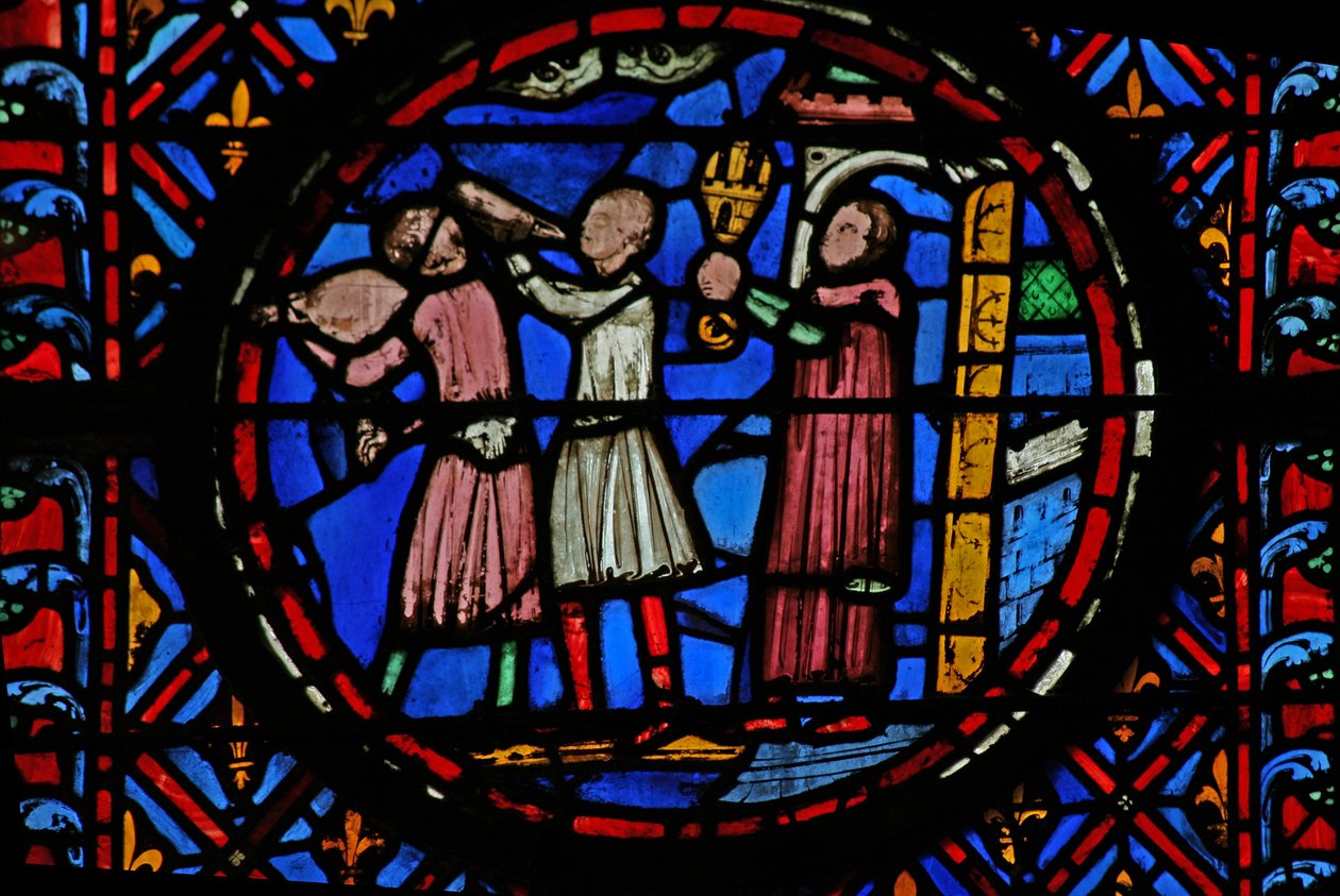 Fönster w12 folket kapitulerar - de erbjuder stadens nycklar Judith III 9-17 av French School