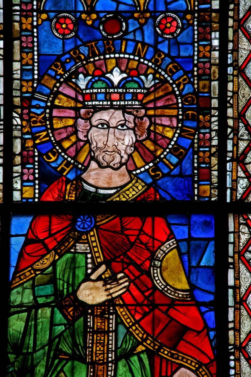 Fönster w15 föreställande kejsar Henrik II av French School