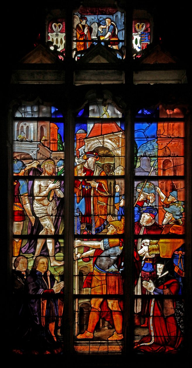 Fönster w16 föreställande Ecce Homo efter Durer av French School