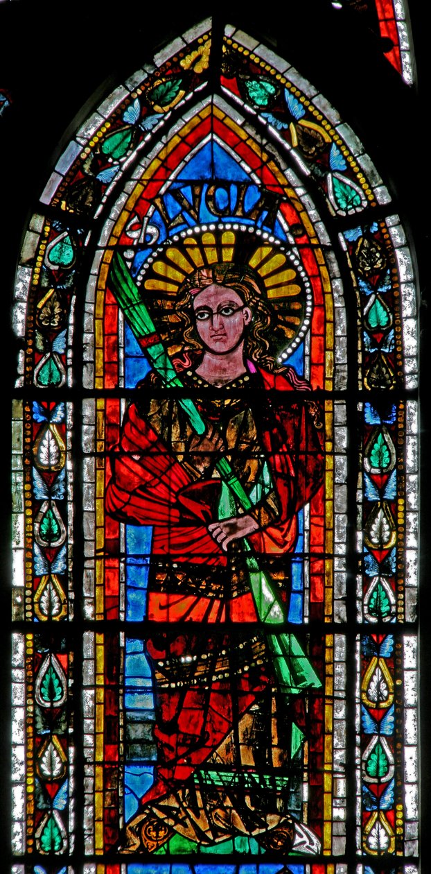 Fönster w202 föreställande St Lucy av French School