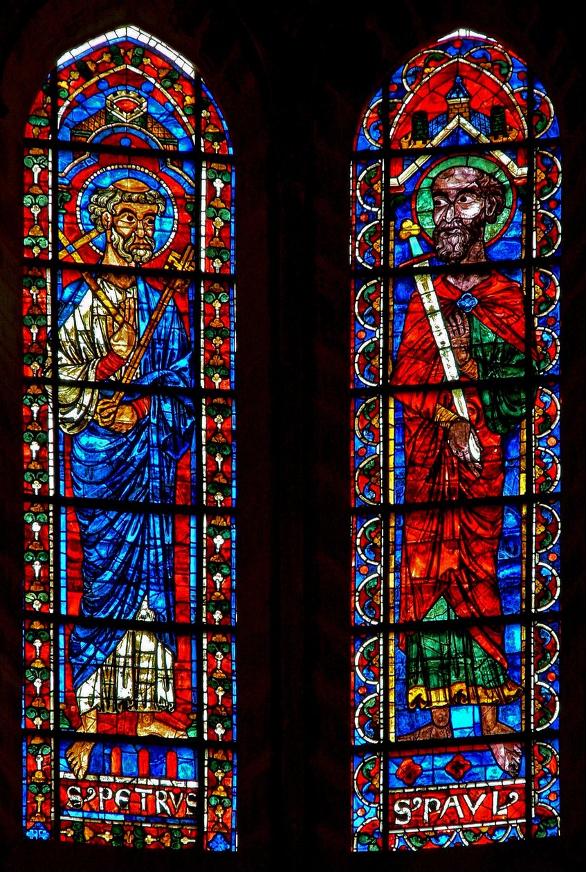 Fönster w202 föreställande St Peter och St Paul av French School