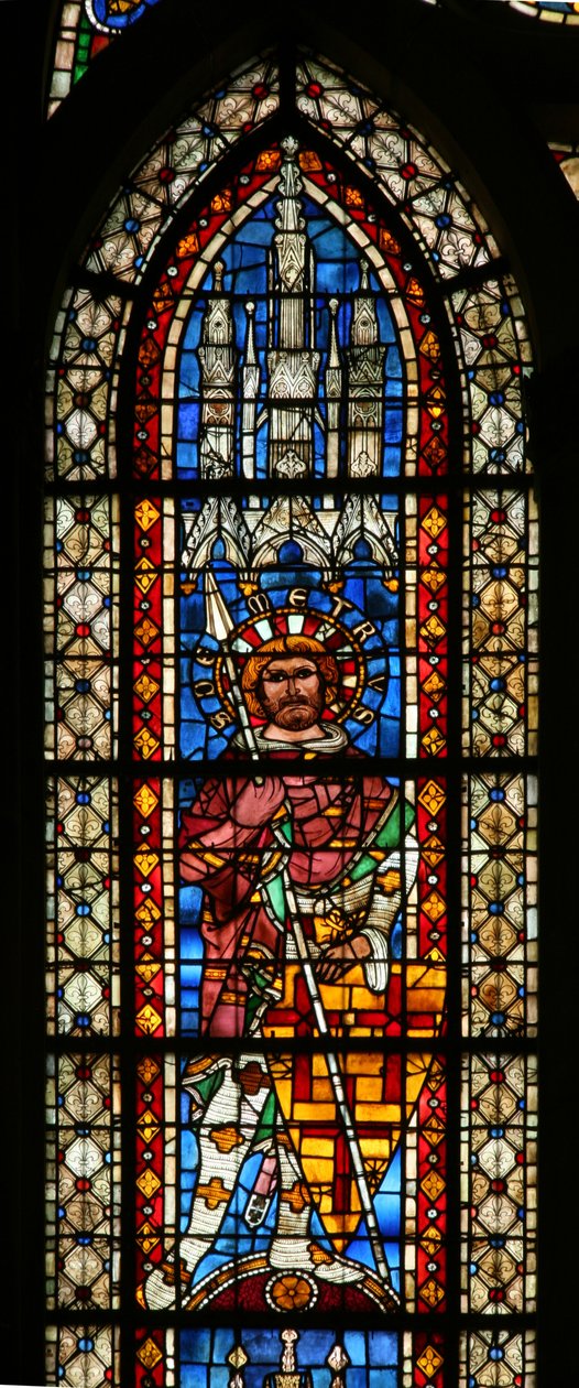 Fönster w203 föreställande St Demetrius av French School