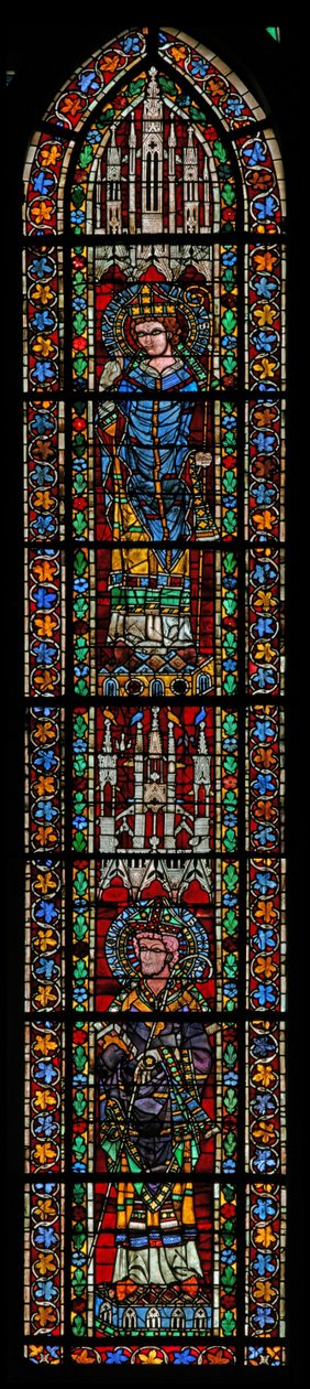 Fönster w205 föreställande St Maximin och St Valentius av French School