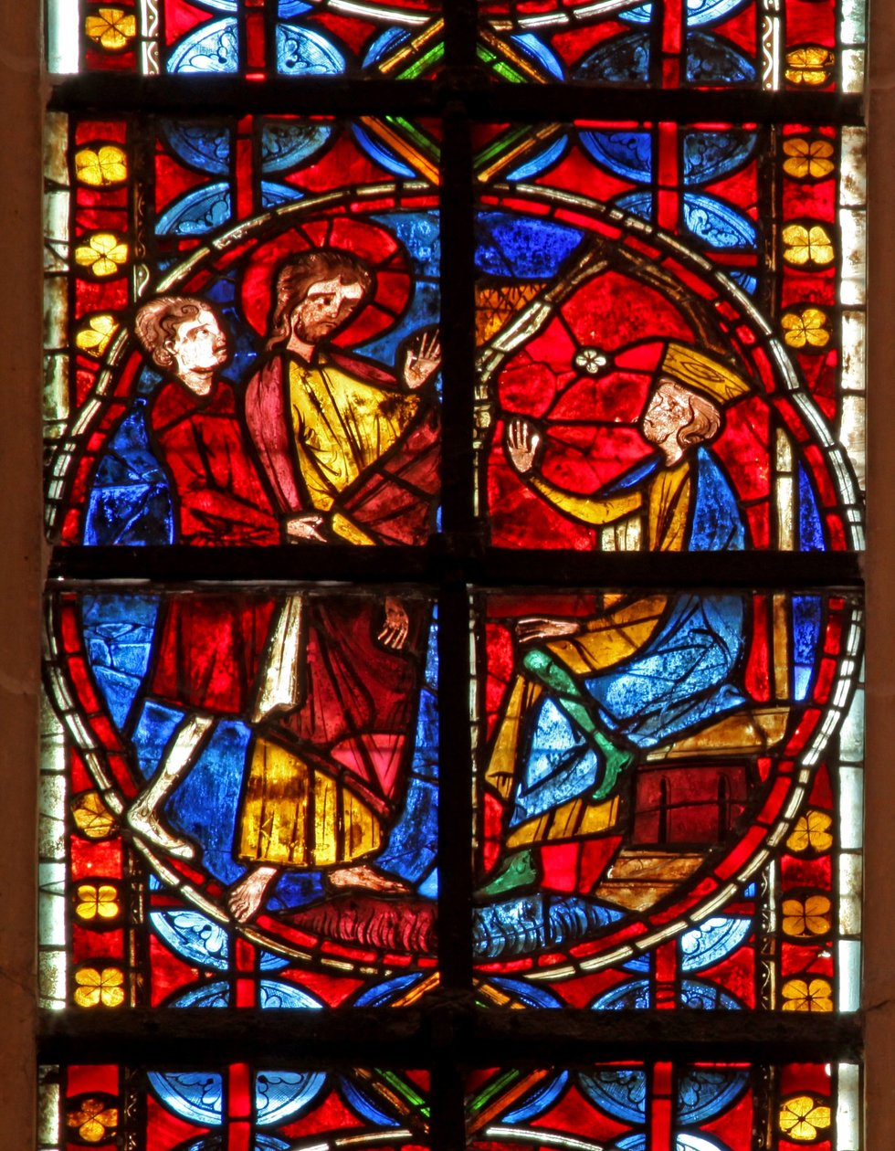 Fönster w210 föreställande St James före Herodes av French School