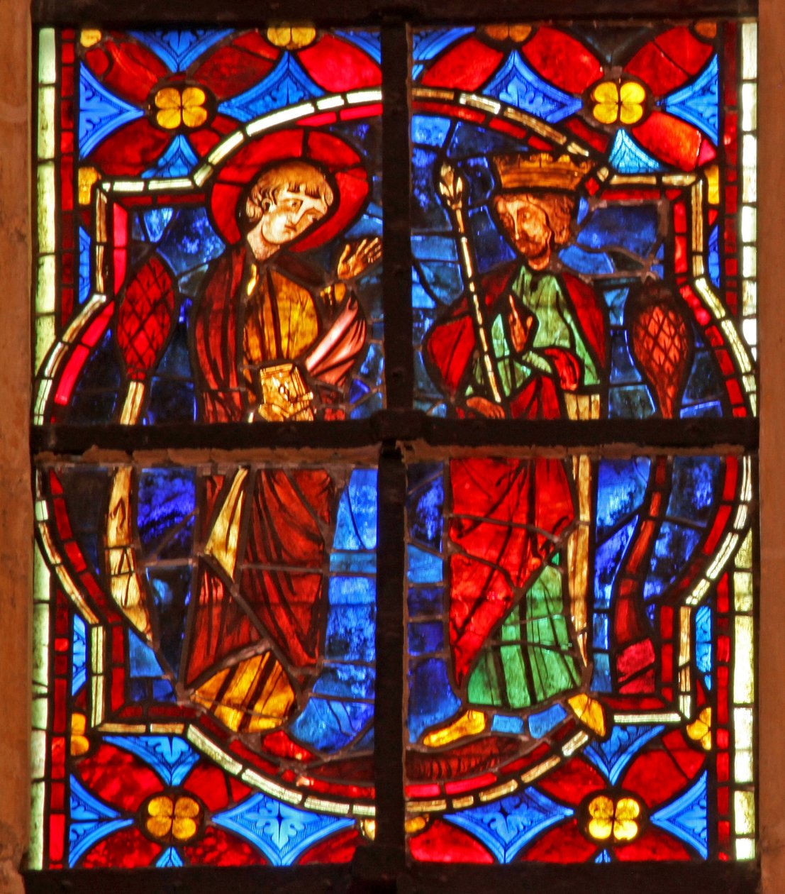 Fönster w212 föreställande Johannes Döparen före Herodes av French School