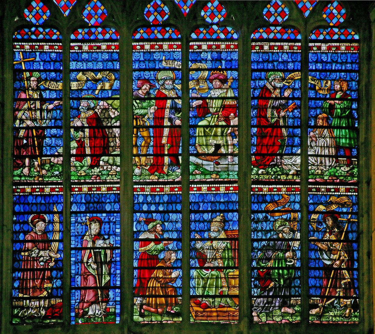 Fönster w227 som visar fönstret St Peter och St Paul av French School