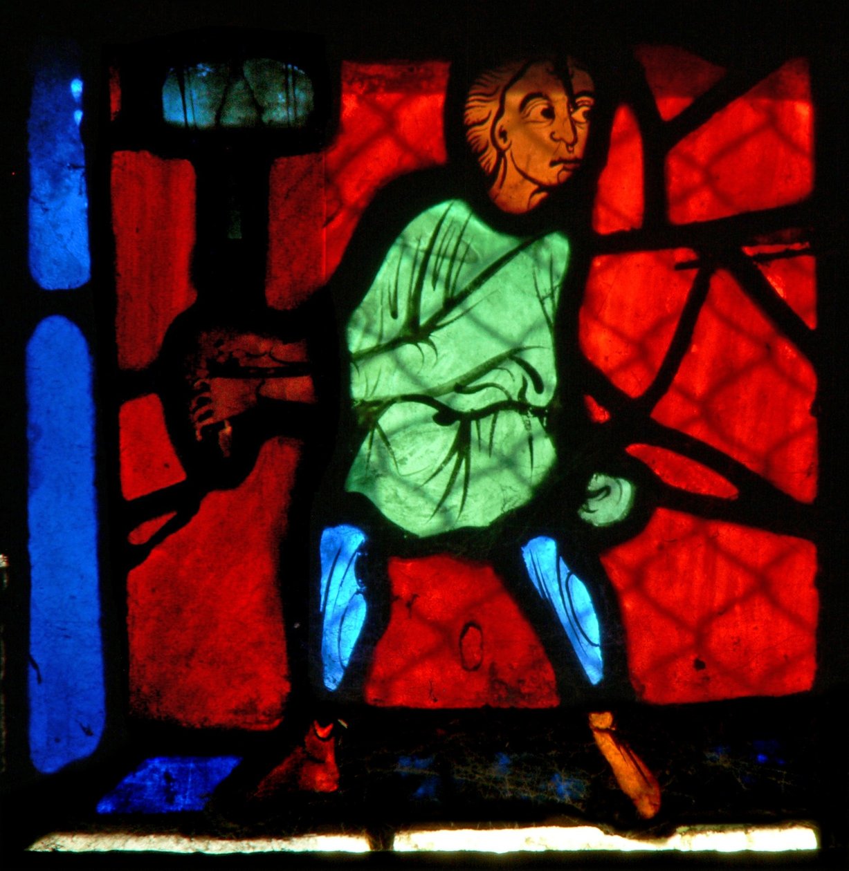Fönster w24 föreställande en figur av French School